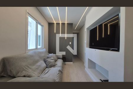 Sala  de apartamento à venda com 2 quartos, 105m² em Jardim Bela Vista, Santo André