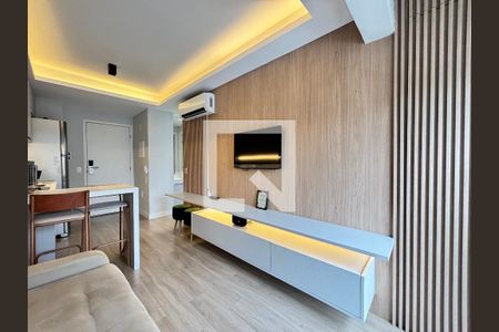 Sala/Cozinha de apartamento para alugar com 1 quarto, 29m² em Indianópolis, São Paulo