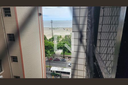 Vista da Sala de apartamento para alugar com 3 quartos, 87m² em José Menino, Santos
