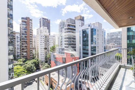 Varanda da Sala de apartamento à venda com 3 quartos, 165m² em Vila Nova Conceição, São Paulo