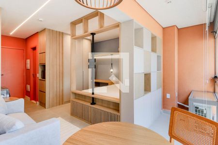 Varanda de kitnet/studio para alugar com 1 quarto, 31m² em Santo Amaro, São Paulo