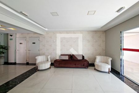 Hall social de apartamento para alugar com 1 quarto, 60m² em Vila Caiçara, Praia Grande