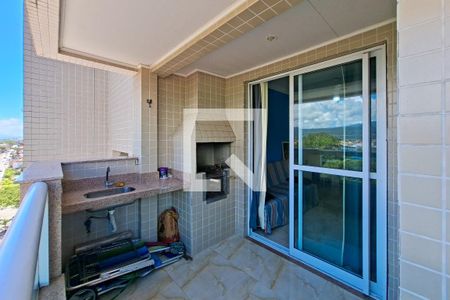 Sacada de apartamento para alugar com 1 quarto, 60m² em Vila Caiçara, Praia Grande