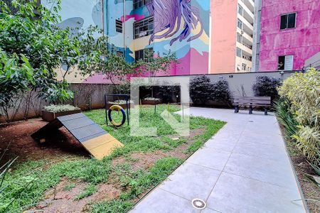 Área comum de kitnet/studio para alugar com 1 quarto, 22m² em República, São Paulo