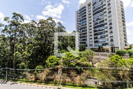 Vista da Varanda de apartamento à venda com 1 quarto, 50m² em Tamboré, Santana de Parnaíba
