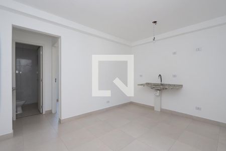 Sala e Cozinha de apartamento à venda com 1 quarto, 33m² em Quinta da Paineira, São Paulo
