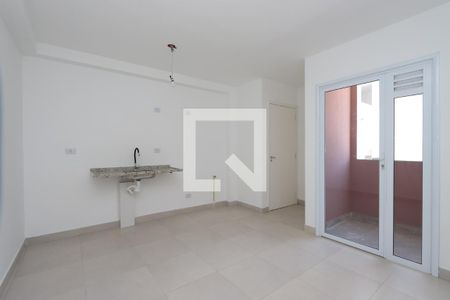 Sala e Cozinha de apartamento à venda com 1 quarto, 33m² em Quinta da Paineira, São Paulo