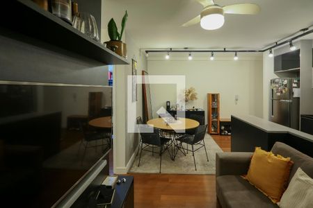 Sala de estar - Jantar de apartamento à venda com 2 quartos, 58m² em Jardim das Acacias, São Paulo