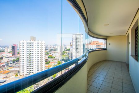 Varanda da sala de apartamento à venda com 3 quartos, 144m² em Vila Assunção, Santo André