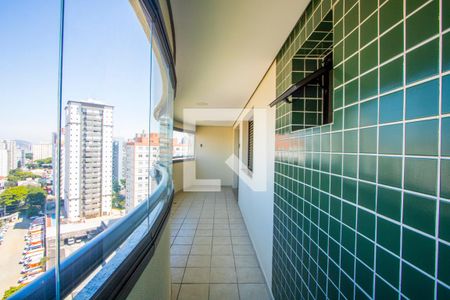 Varanda da sala de apartamento à venda com 3 quartos, 144m² em Vila Assunção, Santo André