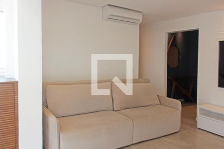 Sala de apartamento para alugar com 1 quarto, 55m² em Boqueirão, Santos