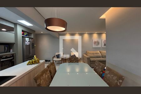 Sala - Sala de Jantar de apartamento à venda com 3 quartos, 97m² em Vila Scarpelli, Santo André