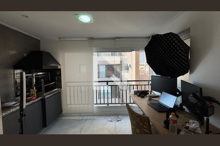 Sala - Sala de Jantar Varanda de apartamento à venda com 3 quartos, 97m² em Vila Scarpelli, Santo André