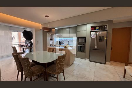 Sala - Sala de Jantar de apartamento à venda com 3 quartos, 97m² em Vila Scarpelli, Santo André