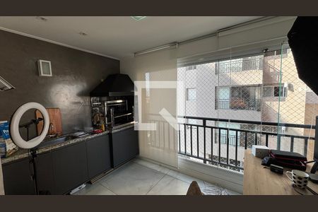 Sala - Sala de Jantar Varanda de apartamento à venda com 3 quartos, 97m² em Vila Scarpelli, Santo André