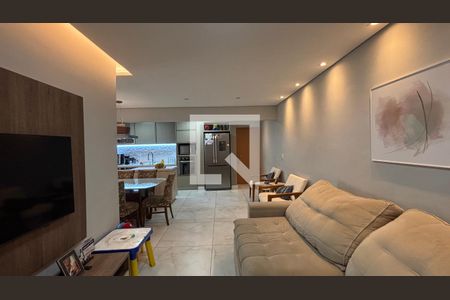 Sala - Sala de Jantar de apartamento à venda com 3 quartos, 97m² em Vila Scarpelli, Santo André