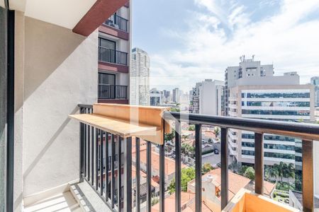 Varanda de kitnet/studio para alugar com 1 quarto, 25m² em Pinheiros, São Paulo
