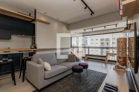 Sala de apartamento para alugar com 2 quartos, 70m² em Chácara Santo Antônio (Zona Sul), São Paulo