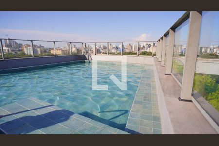 Área comum - Piscina de kitnet/studio à venda com 1 quarto, 27m² em Bela Vista, Porto Alegre