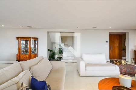 Sala de Estar de apartamento à venda com 5 quartos, 600m² em Lourdes, Belo Horizonte