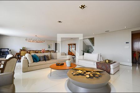 Sala de Estar de apartamento à venda com 5 quartos, 600m² em Lourdes, Belo Horizonte