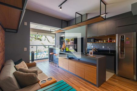 Sala de apartamento à venda com 2 quartos, 74m² em Vila Olímpia, São Paulo