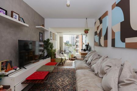 Sala de apartamento para alugar com 3 quartos, 85m² em Real Parque, São Paulo