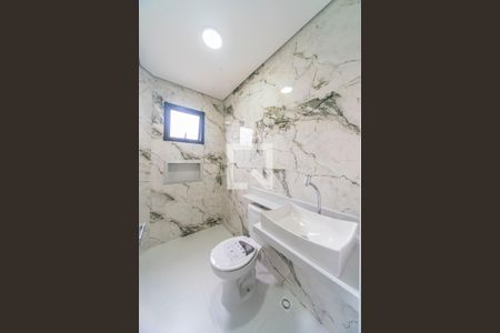 Banheiro Social de apartamento à venda com 2 quartos, 174m² em Jardim, Santo André