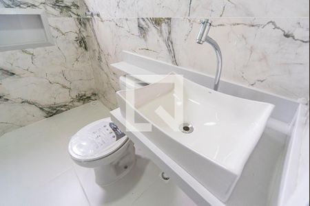 Banheiro Social de apartamento à venda com 2 quartos, 174m² em Jardim, Santo André