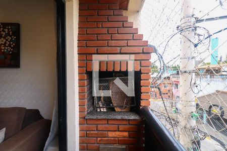 Varanda  de apartamento à venda com 3 quartos, 87m² em Nova Gerti, São Caetano do Sul