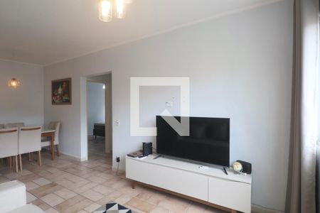 Sala de apartamento para alugar com 2 quartos, 70m² em Jardim Las Palmas, Guarujá