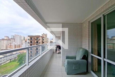 Sacada  de apartamento para alugar com 2 quartos, 85m² em Canto do Forte, Praia Grande