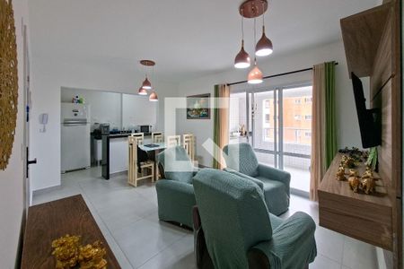 Sala de apartamento para alugar com 2 quartos, 85m² em Canto do Forte, Praia Grande