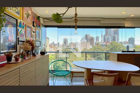 Varanda gourmet de apartamento à venda com 2 quartos, 73m² em Cerqueira César, São Paulo