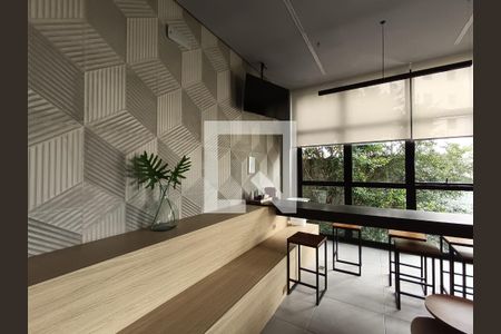 Área comum de kitnet/studio para alugar com 1 quarto, 28m² em Chácara Inglesa, São Paulo