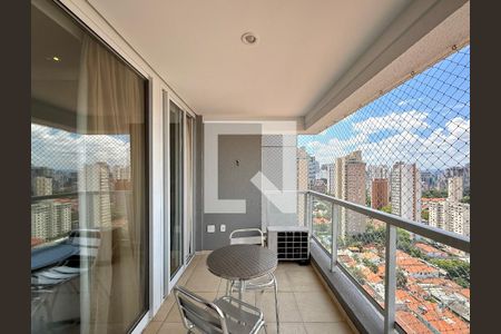 Sacada de apartamento para alugar com 1 quarto, 45m² em Brooklin, São Paulo