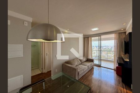 Sala  de apartamento para alugar com 1 quarto, 45m² em Brooklin, São Paulo