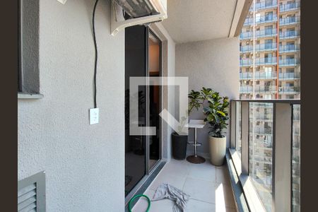 Varanda da Sala de apartamento à venda com 3 quartos, 80m² em Santo Cristo, Rio de Janeiro