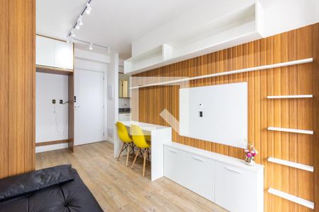Sala/Cozinha de kitnet/studio à venda com 1 quarto, 29m² em Pinheiros, São Paulo