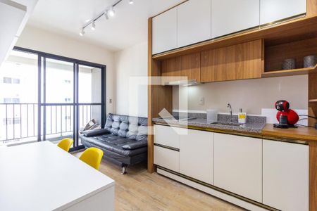 Sala/Cozinha de kitnet/studio à venda com 1 quarto, 29m² em Pinheiros, São Paulo