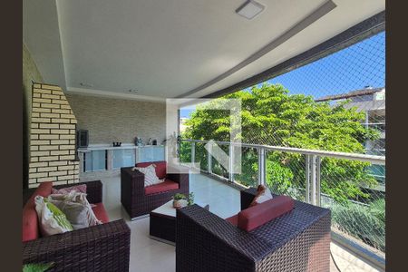 Varanda  de apartamento à venda com 3 quartos, 114m² em Recreio dos Bandeirantes, Rio de Janeiro