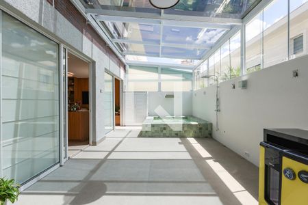 Terraço da Sala de casa de condomínio para alugar com 4 quartos, 175m² em Jardim Monte Kemel, São Paulo