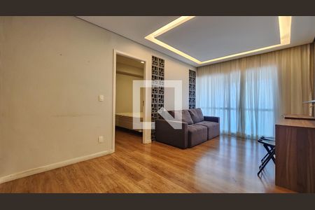 Sala de apartamento para alugar com 1 quarto, 57m² em Gonzaga, Santos