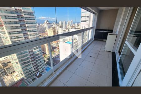 Varanda da Sala de apartamento para alugar com 1 quarto, 57m² em Gonzaga, Santos