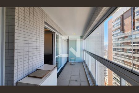 VARANDA DA de apartamento para alugar com 1 quarto, 57m² em Gonzaga, Santos