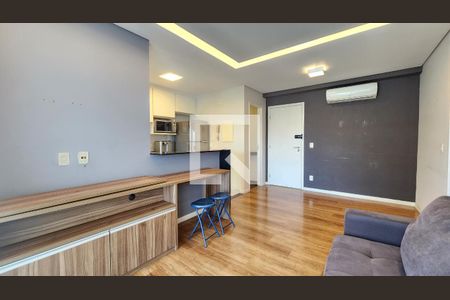 Sala de apartamento para alugar com 1 quarto, 57m² em Gonzaga, Santos