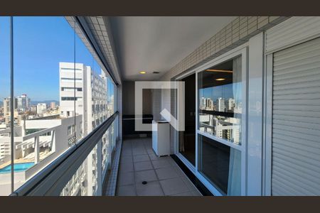 Varanda da Sala de apartamento para alugar com 1 quarto, 57m² em Gonzaga, Santos