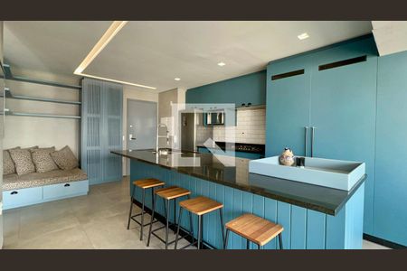 Cozinha de apartamento à venda com 1 quarto, 71m² em Pinheiros, São Paulo