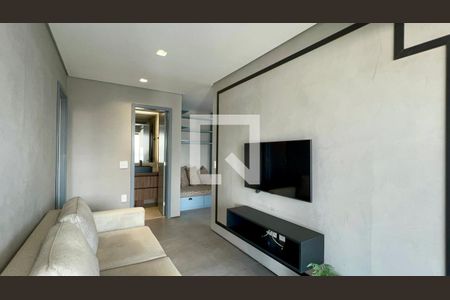 Sala de TV de apartamento à venda com 1 quarto, 71m² em Pinheiros, São Paulo