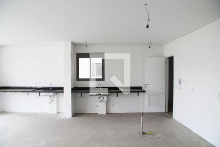 Sala/Cozinha e Varanda integrada  de apartamento à venda com 3 quartos, 150m² em Centro, Guarulhos